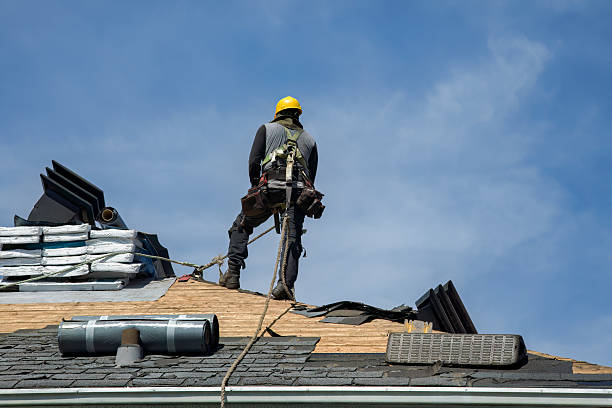 Professional Roofing technician working in New Brunswick, NJ